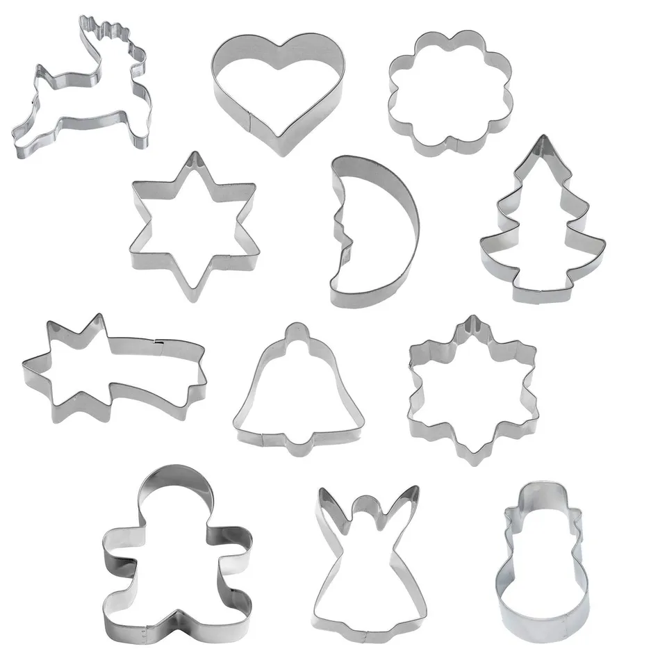 westmark-354222e6-lot-de-12-emporte-pi-ces-de-no-l-en-acier-inoxydable-12-motifs image 1