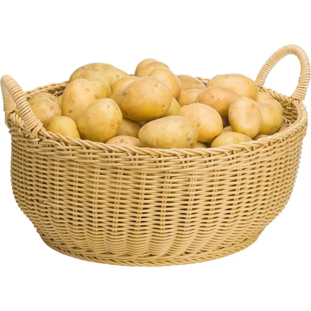 saleen-westmark-2038869-panier-de-rangement-rond-avec-2-anses-42-x-19-cm-beige-c image 1