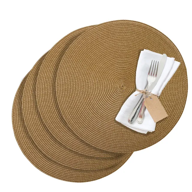 westmark-circle-saleen-edition-set-de-4-sets-de-table-ronds-lavables-38-cm-coton image 1