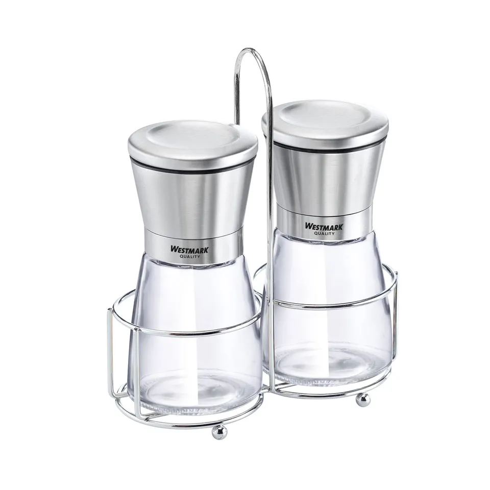 westmark-menage-63362260-moulin-pices-set-de-2-avec-support-et-poign-e-acier-ino image 1