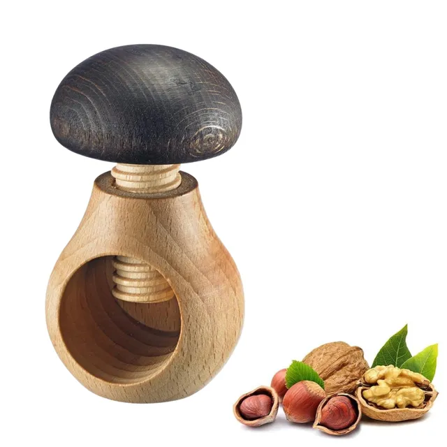 westmark-holzi-16772270-casse-noix-en-forme-de-champignon-bois-de-h-tre-9-5-cm image 1