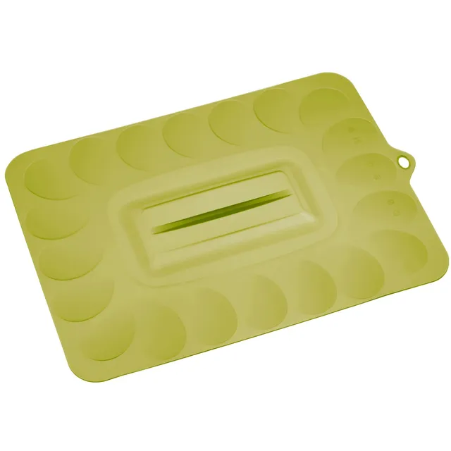 westmark-23332270-couvercle-anti-projection-en-silicone-vert-angulaire-30-x-40-c image 1