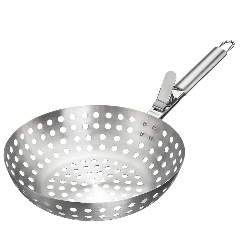 westmark-wok-barbecue-en-acier-inoxydable-perfor-poign-e-amovible-passe-au-lave- image 1