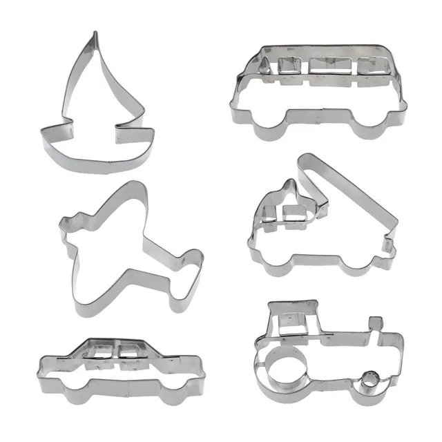 westmark-363022e6-set-de-6-emporte-pi-ces-v-hicules-en-acier-inoxydable image 1