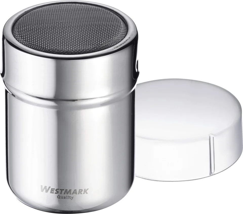 westmark-69502260-saupoudreuse-sucre-glace-acier-inoxydable-tamis-fin-avec-couve image 1