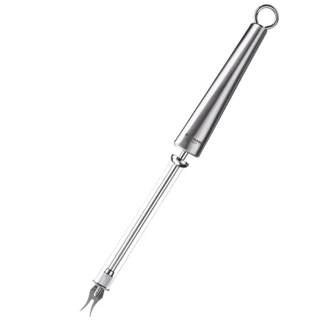 westmark-coupe-fromage-glory-avec-2-fils-de-coupe-et-t-te-fourchette-28-cm-acier image 1