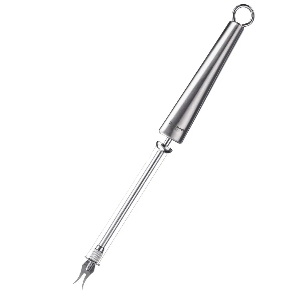 westmark-coupe-fromage-glory-avec-2-fils-de-coupe-et-t-te-fourchette-28-cm-acier image 1