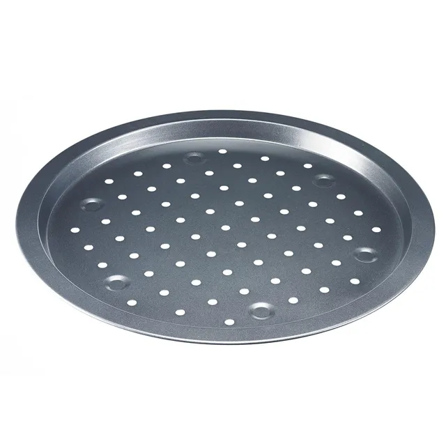 westmark-back-meister-32922270-plaque-pizza-ronde-perfor-e-33-cm-acier-lamin-fro image 1