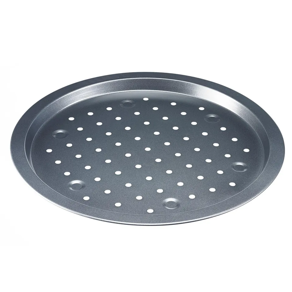 westmark-back-meister-32922270-plaque-pizza-ronde-perfor-e-33-cm-acier-lamin-fro image 1