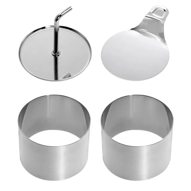 westmark-16302260-cercles-dessert-speisenformer-4-pi-ces-en-inox-argent image 1