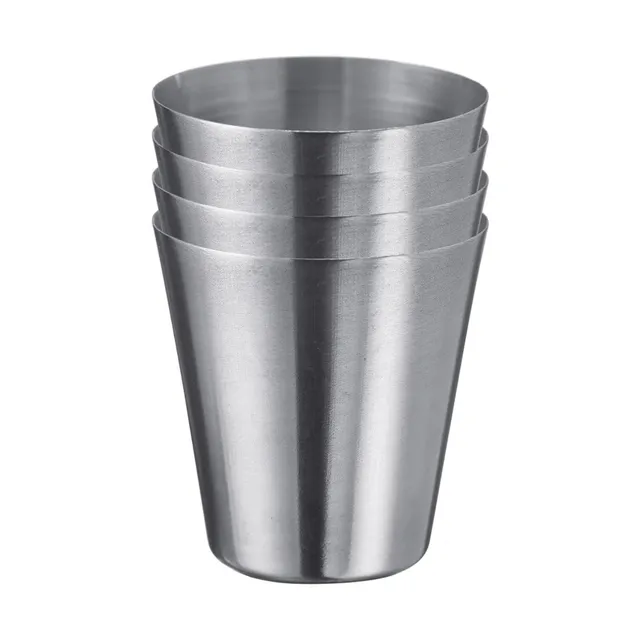 westmark-mendo-61583360-lot-de-4-mini-verres-liqueur-en-acier-inoxydable-18-8-30 image 1