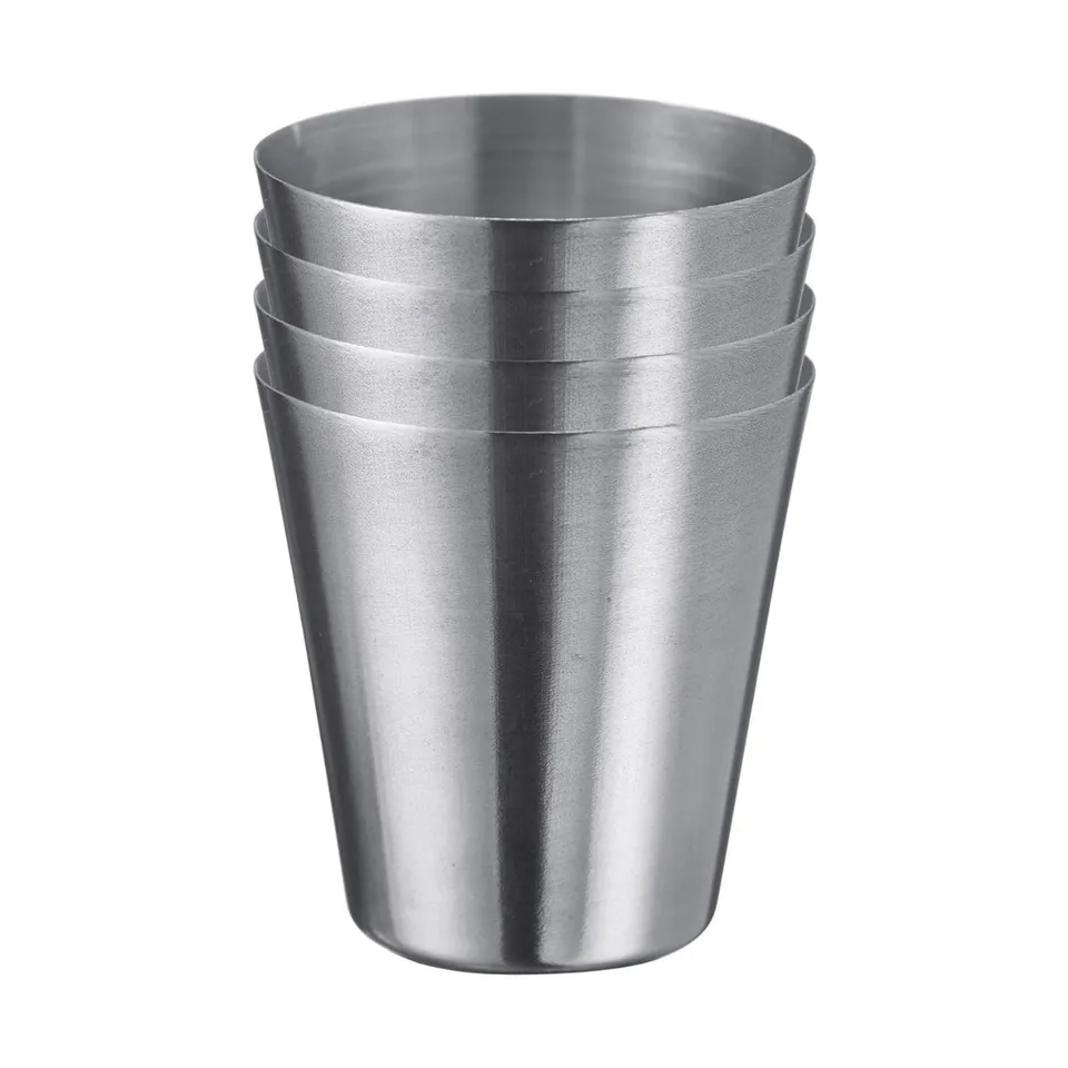 westmark-mendo-61583360-lot-de-4-mini-verres-liqueur-en-acier-inoxydable-18-8-30 image 1