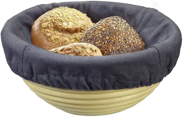 westmark-3209226a-housse-pour-couffin-panier-rond-en-coton-anthracite image 1