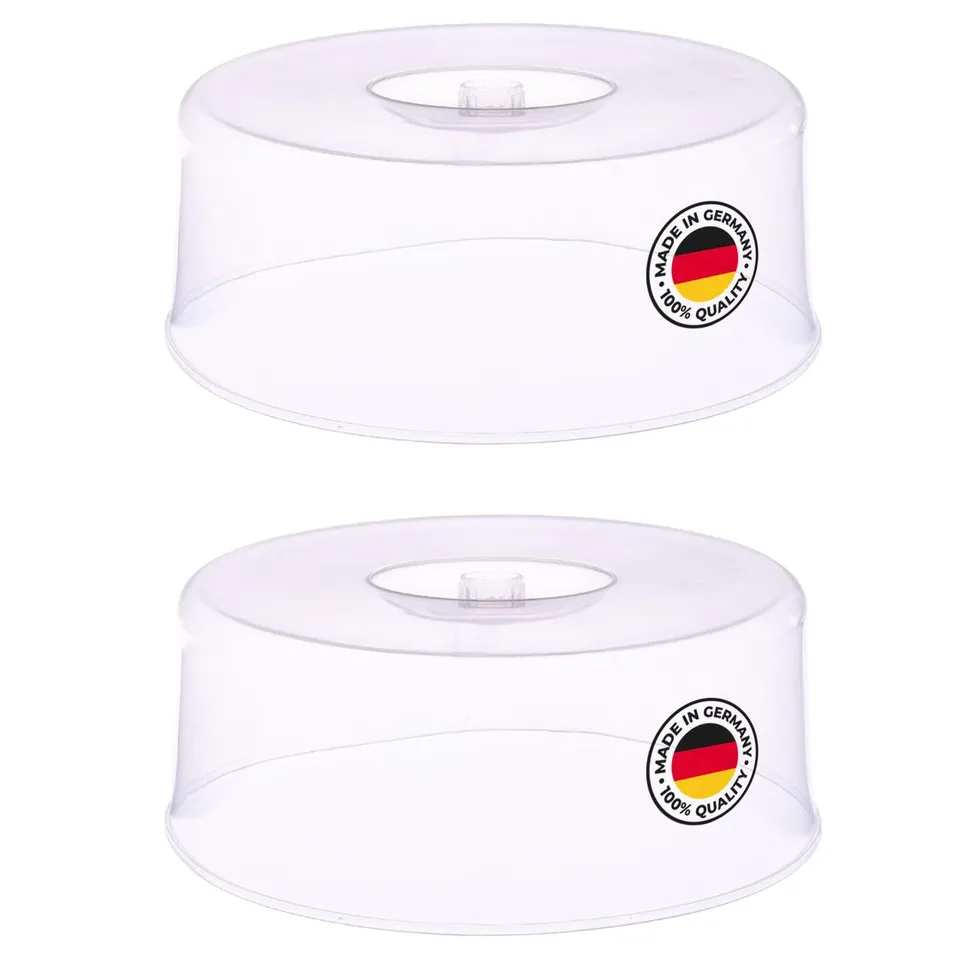 westmark-342422e3-cloche-g-teau-30-cm-avec-poign-e-lot-de-2-plastique-pp-transpa image 1