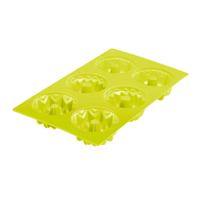 westmark-3017227g-trio-moule-muffins-6-cavit-s-en-silicone-vert-29-3-x-17-5-cm-2 image 1