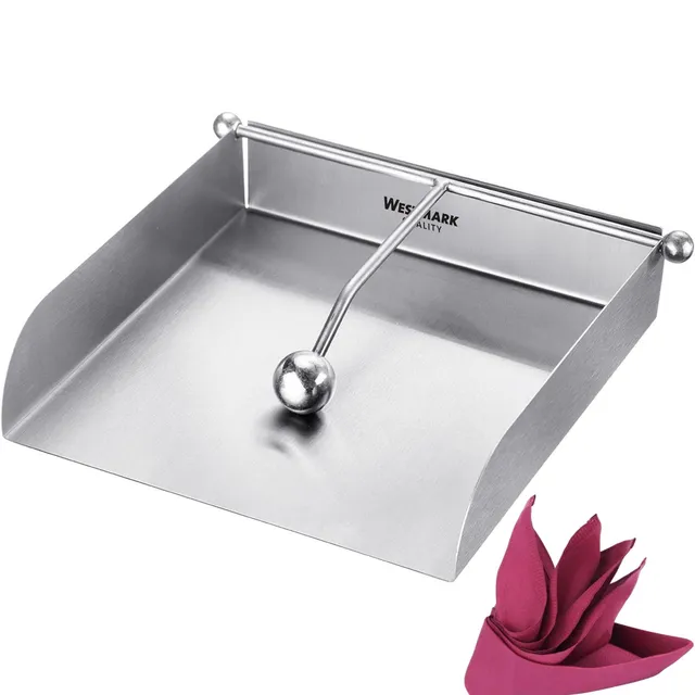 westmark-69082260-porte-serviette-inox-avec-protection-vent-rangement-serviettes image 1