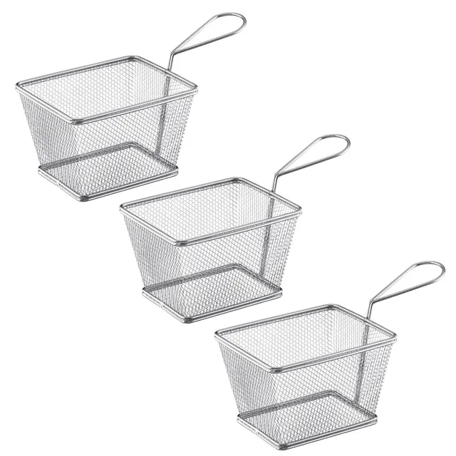 westmark-691022e2-tapas-friends-lot-de-3-paniers-frites-en-acier-inoxydable-18-8 image 1