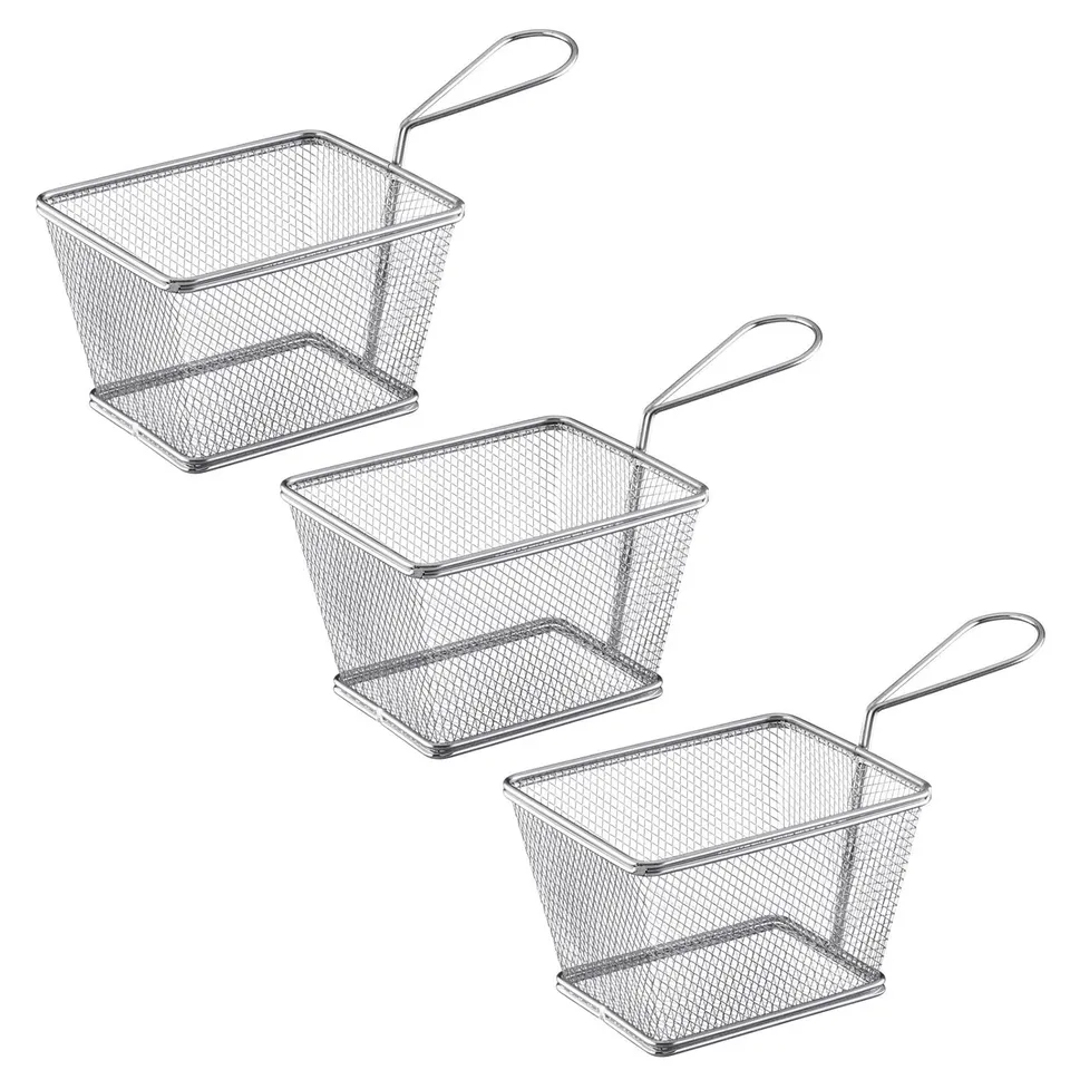 westmark-691022e2-tapas-friends-lot-de-3-paniers-frites-en-acier-inoxydable-18-8 image 1
