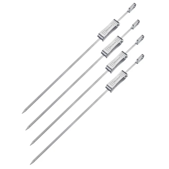 westmark-15972270-lot-de-4-brochettes-de-barbecue-extra-longues-en-acier-inoxyda image 1