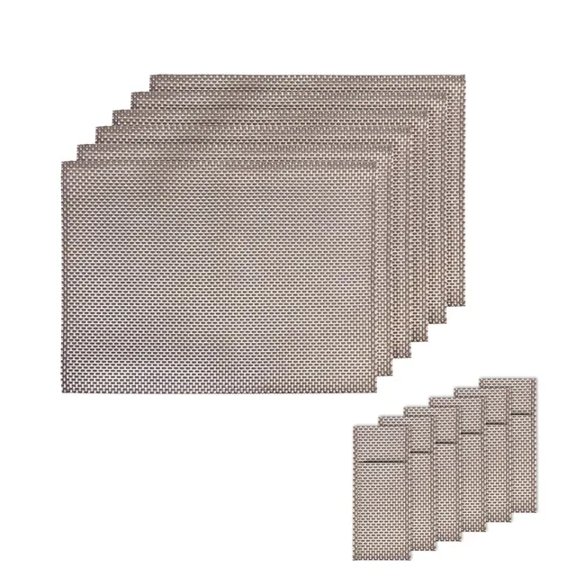 westmark-elegance-saleen-012103441e6-lot-12-pi-ces-6-sets-de-table-42-32-cm-6-po image 1