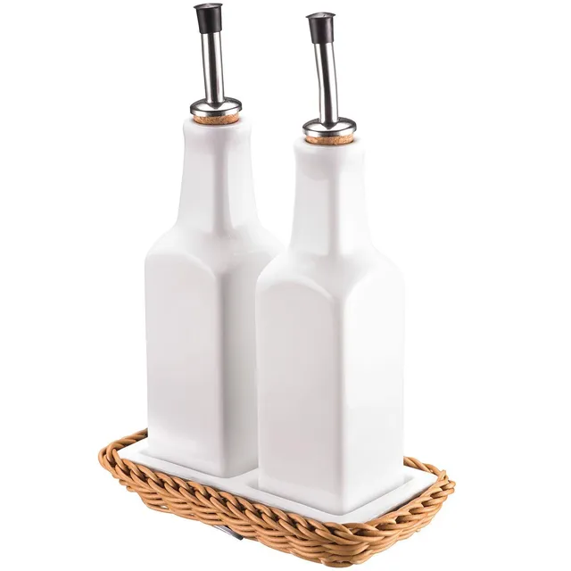 saleen-2102404160-westmark-panier-rectangulaire-en-porcelaine-beige-avec-2-boute image 1