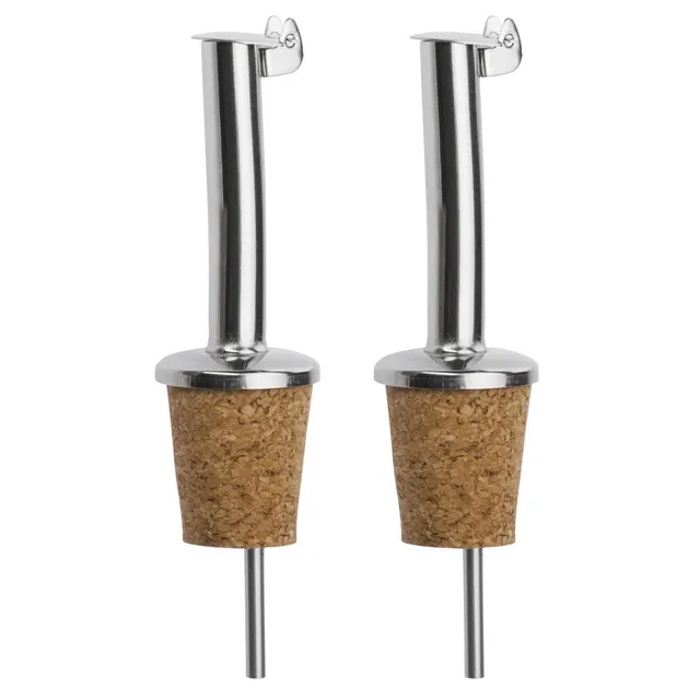 westmark-inox-standard-2-becs-verseurs-pour-bouteilles-spiritueux-huile-et-vinai image 1
