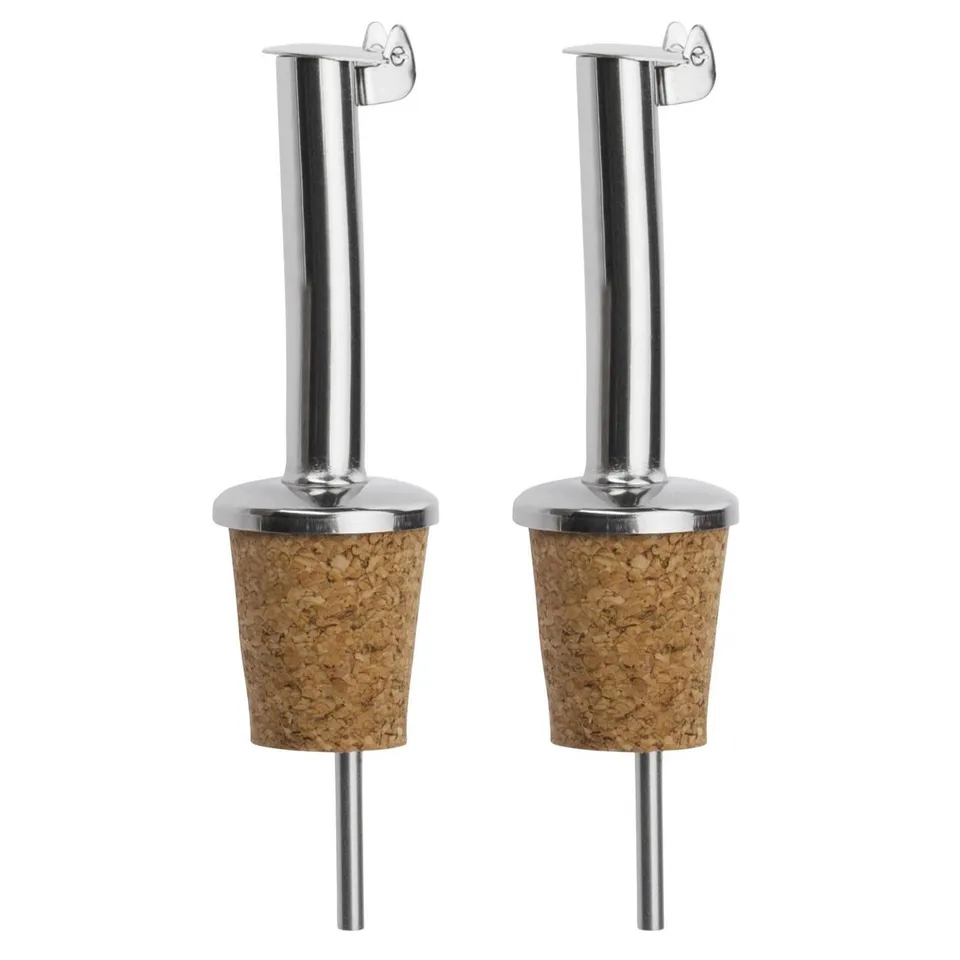 westmark-inox-standard-2-becs-verseurs-pour-bouteilles-spiritueux-huile-et-vinai image 1