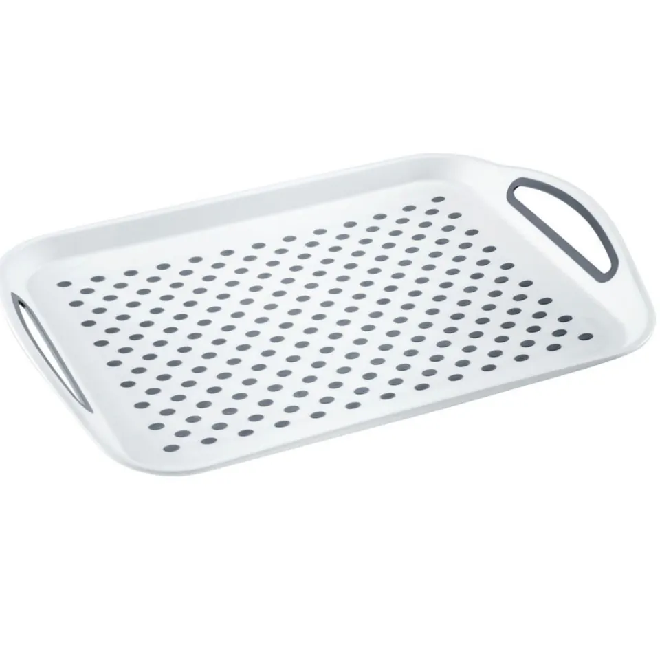 westmark-plateau-rectangulaire-antid-rapant-blanc-poign-es-caoutchout-es-pp-tpe- image 1