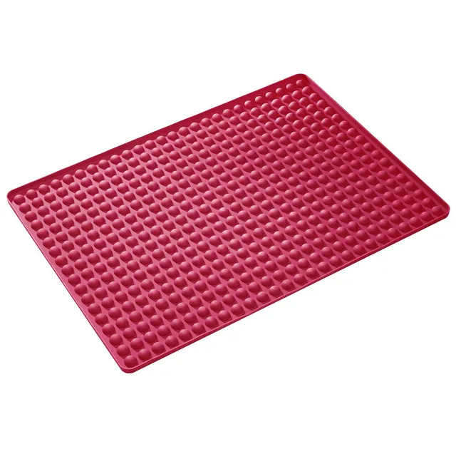 westmark-crispy-30112260-tapis-de-cuisson-et-friture-silicone-28-x-40-cm-rouge-r image 1