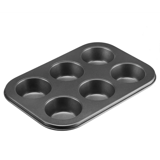 westmark-back-meister-32882270-moule-muffins-pour-6-muffins-acier-lamin-froid-an image 1