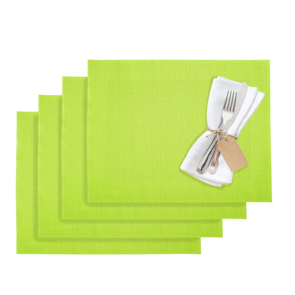 westmark-saleen-home-set-de-4-sets-de-table-synth-tiques-42-x-32-cm-vert-aspect- image 1