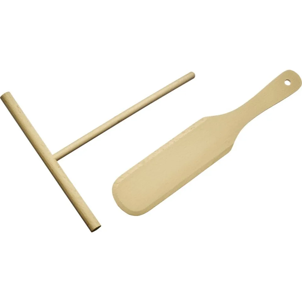 westmark-woody-spatule-cr-pes-et-racleur-p-te-kit-2-pi-ces-en-bois-de-h-tre image 1