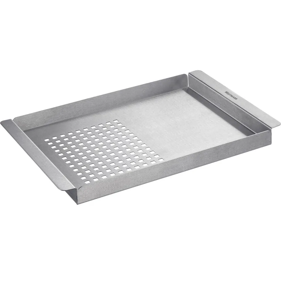 westmark-bol-barbecue-2-en-1-en-acier-inoxydable-plaque-de-grillade-surface-divi image 1