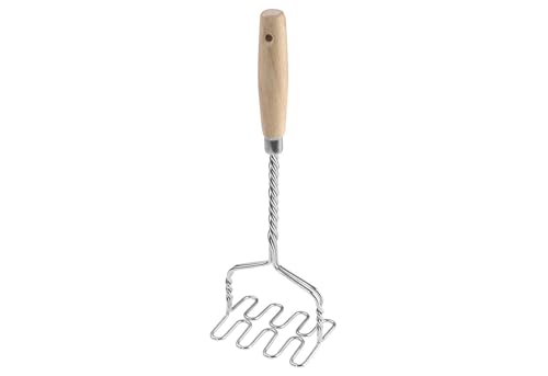 westmark-presse-pur-e-en-acier-inoxydable-avec-manche-en-bois-34-cm-mod-le-61272 image 4