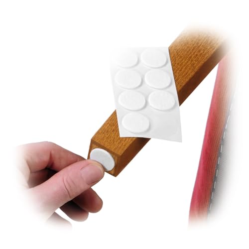 westmark-patins-en-feutre-16-pi-ces-25-mm-blanc-protection-des-sols-d-licats image 8