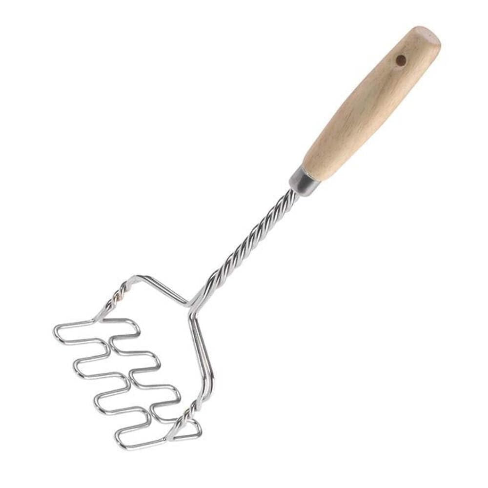 westmark-presse-pur-e-en-acier-inoxydable-avec-manche-en-bois-34-cm-mod-le-61272 image 2