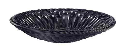 westmark-saleen-2038911-corbeille-plate-noir-38-x-7-5-cm-vannerie-synth-tique-ar image 3