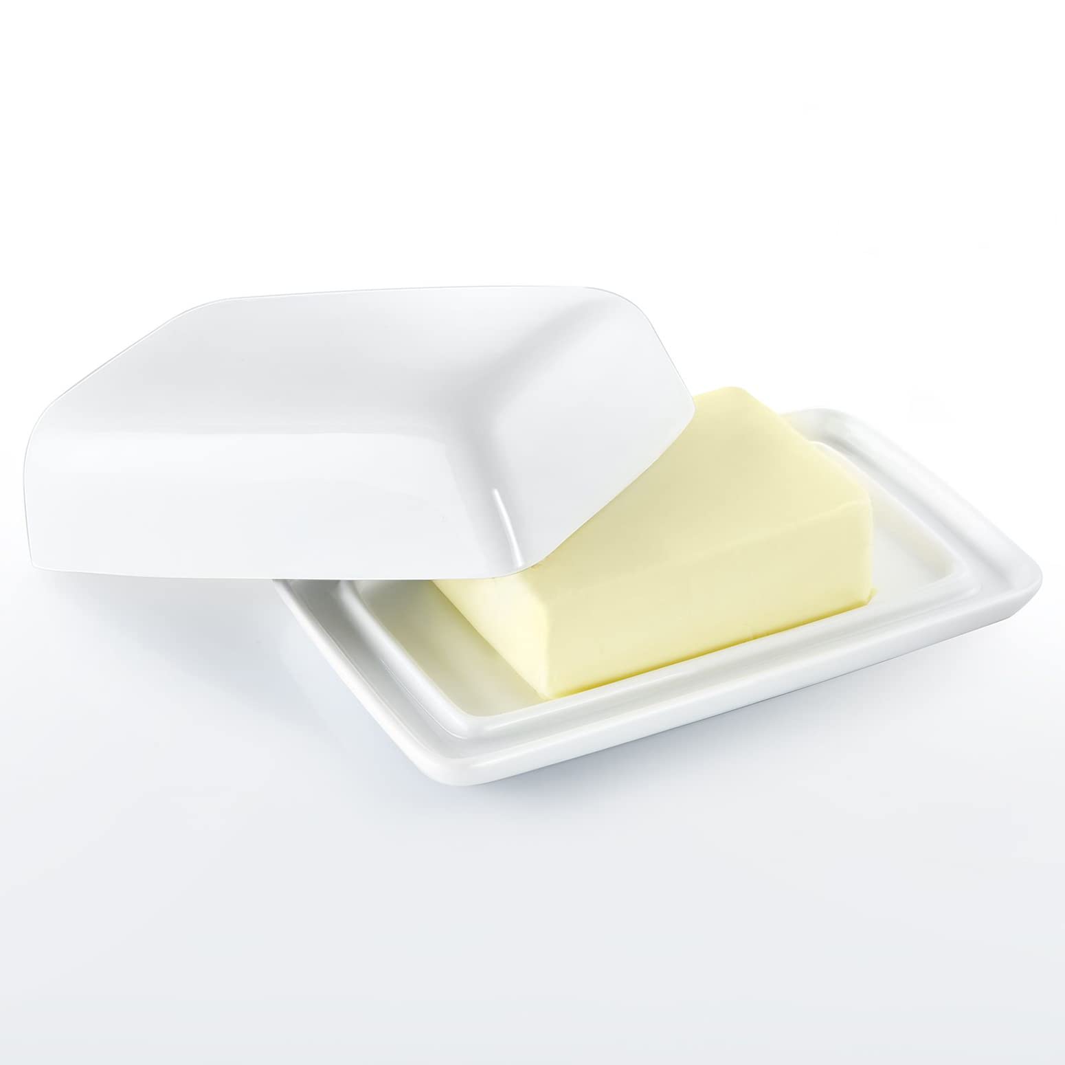 westmark-beurrier-20892260-beurrier-d-coratif-en-c-ramique-blanche-18-5-cm-avec- image 7