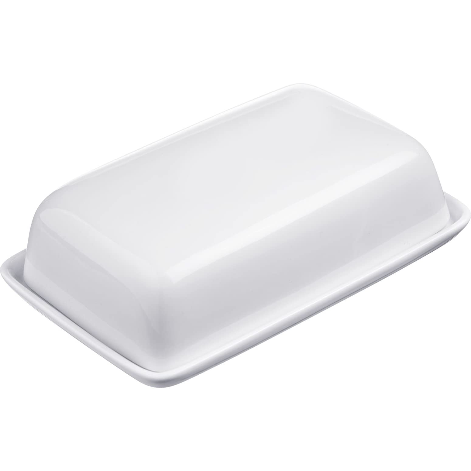 westmark-beurrier-20892260-beurrier-d-coratif-en-c-ramique-blanche-18-5-cm-avec- image 1