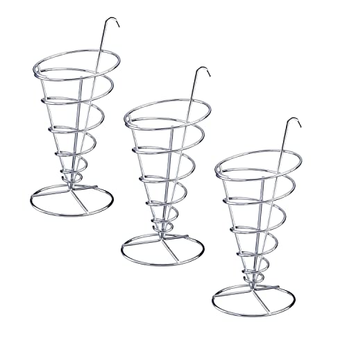 westmark-691422e2-tapas-friends-lot-de-3-supports-frites-coniques-en-acier-inoxy image 2