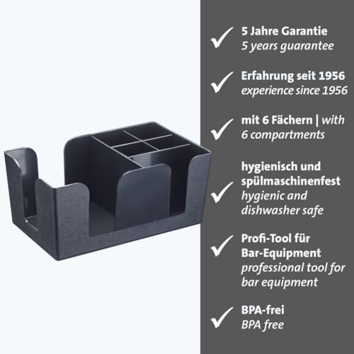 westmark-organiseur-de-bar-6-compartiments-abs-sans-bpa-rangement-serviettes-pai image 8