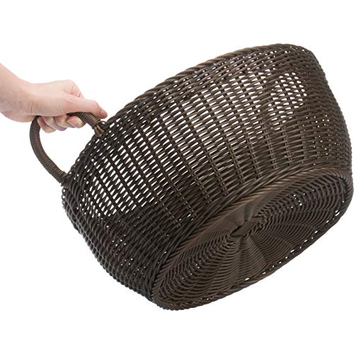 westmark-saleen-2038868-panier-de-rangement-rond-avec-2-anses-marron-42-x-19-cm image 8