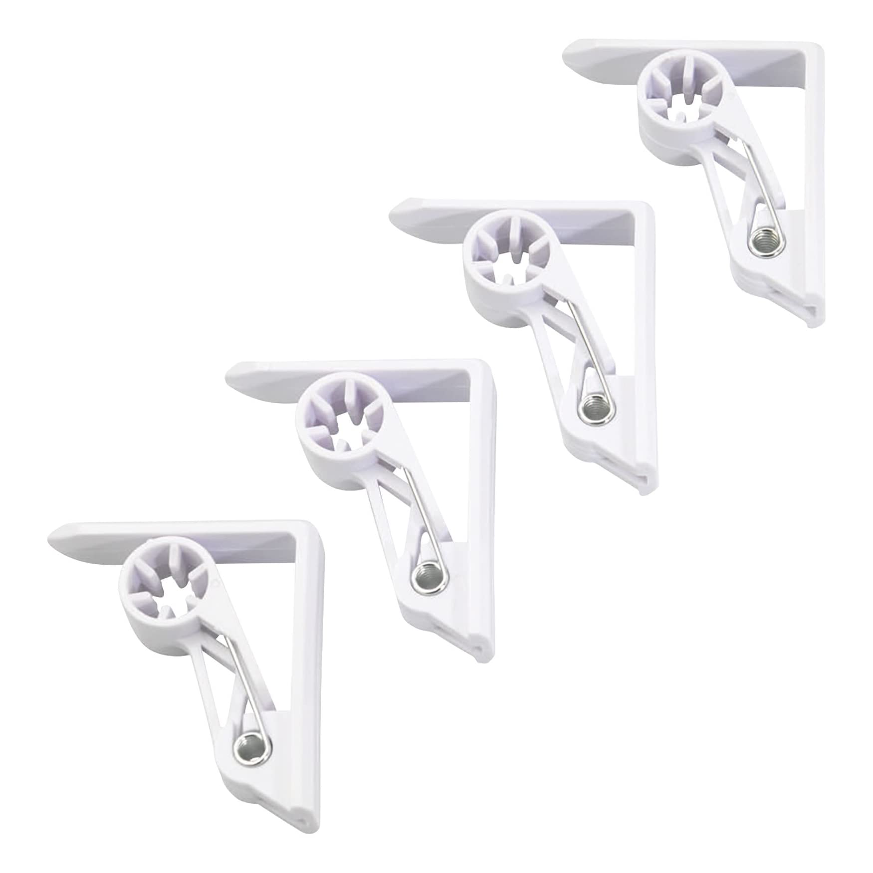 westmark-64282280-set-de-4-pinces-nappes-avec-m-canisme-ressort-plastique-abs-al image 1