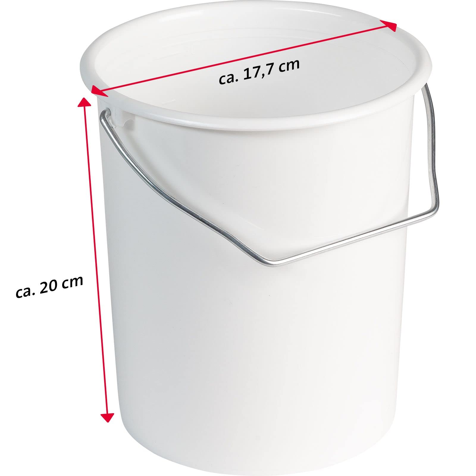 westmark-seau-lait-et-provisions-3-l-avec-anse-et-couvercle-plastique-pe-blanc-2 image 4