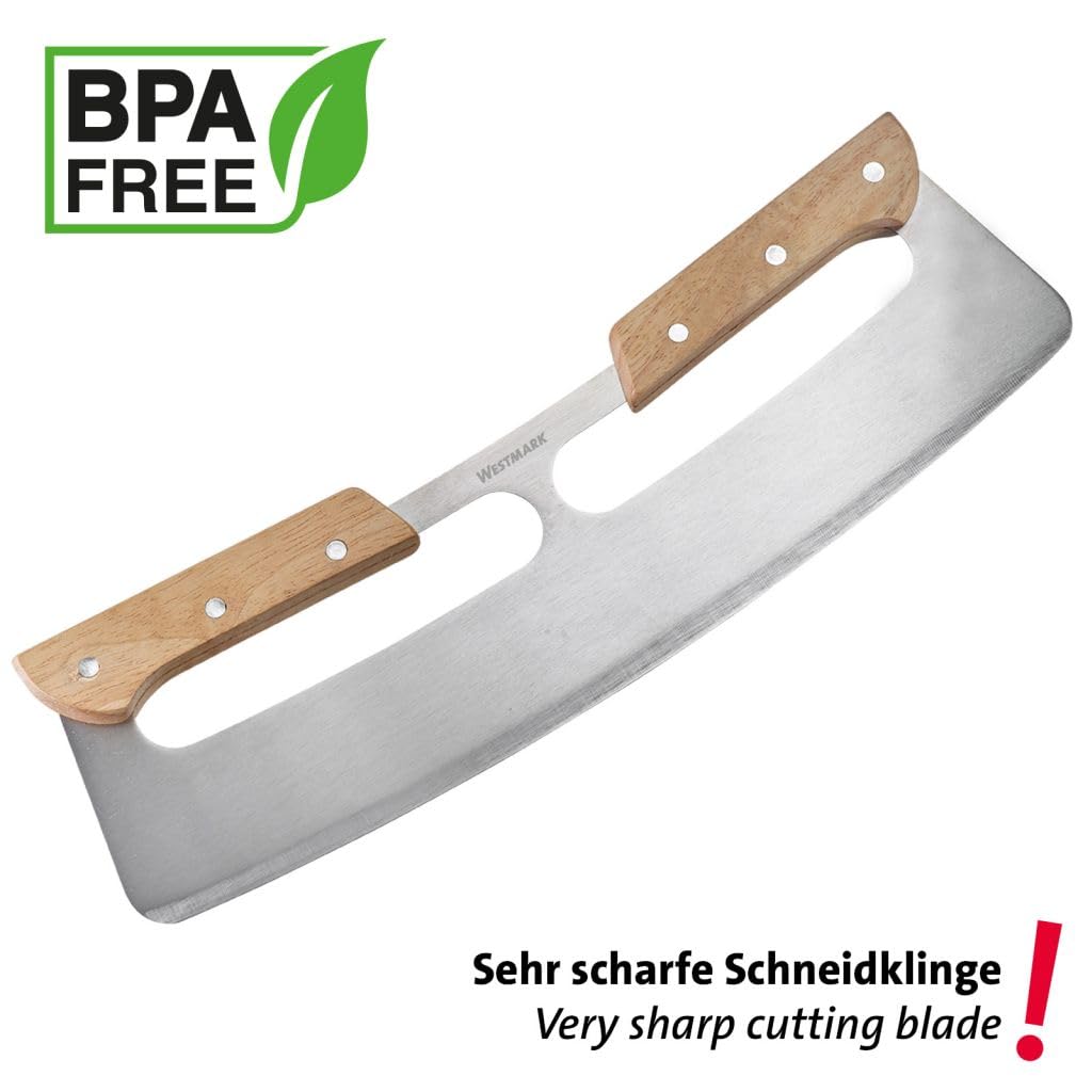 westmark-coupe-pizza-pro-lame-en-acier-inoxydable-poign-e-en-bois-avec-prot-ge-l image 6