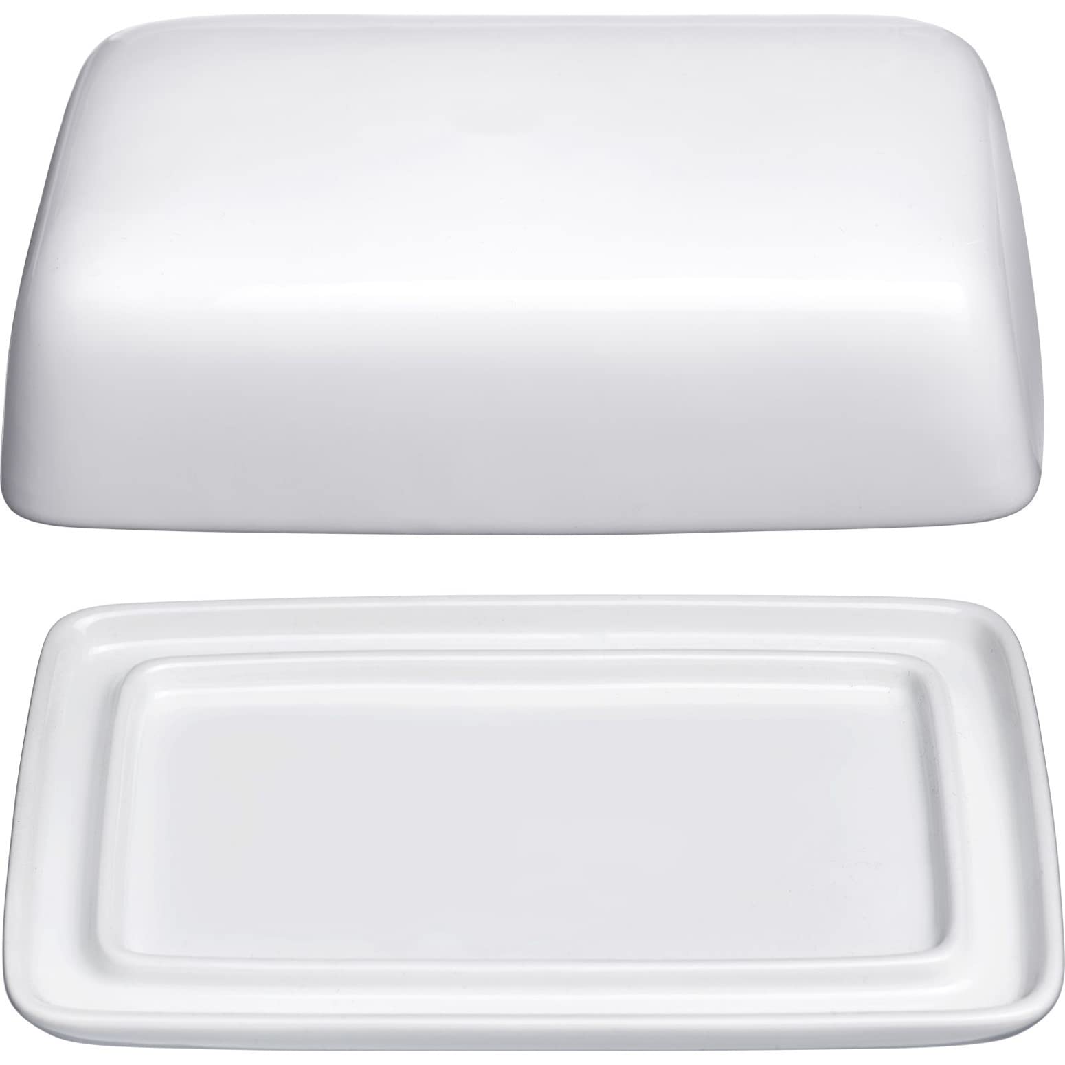 westmark-beurrier-20892260-beurrier-d-coratif-en-c-ramique-blanche-18-5-cm-avec- image 5