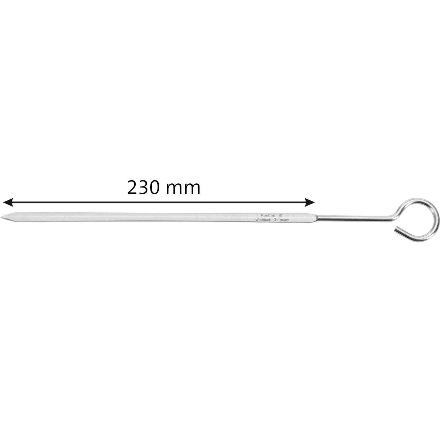 westmark-12602270-piques-brochettes-acier-inoxydable-23-cm-lot-de-3-argent-forma image 7