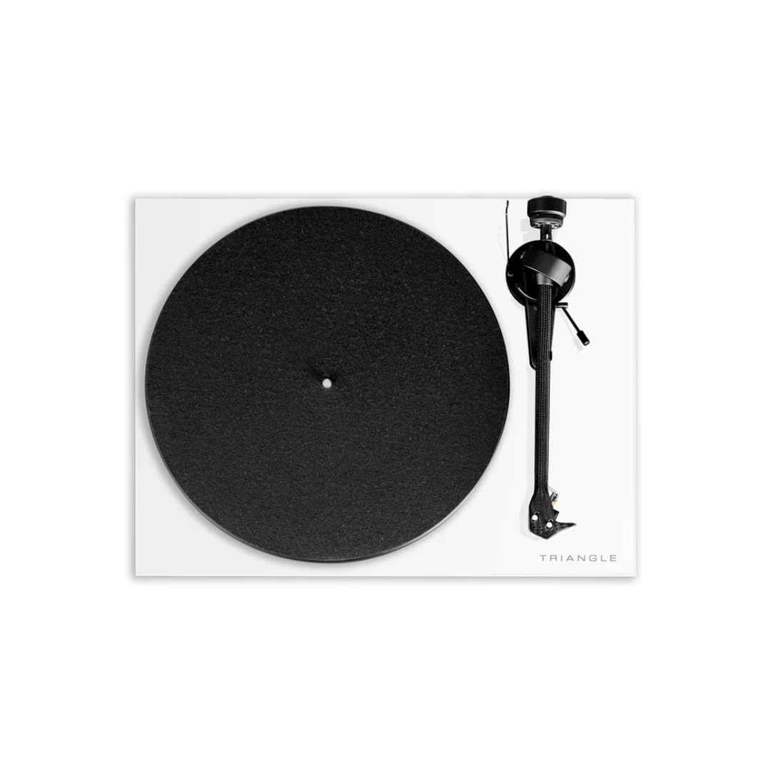 triangle-lunar-3-platine-vinyle-blanc-entra-nement-par-courroie-bras-en-carbone- image 2