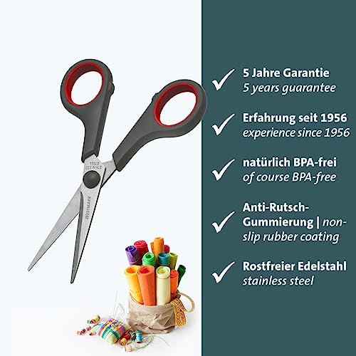 westmark-ciseaux-de-bricolage-universels-14-cm-acier-inoxydable-poign-es-antid-r image 8
