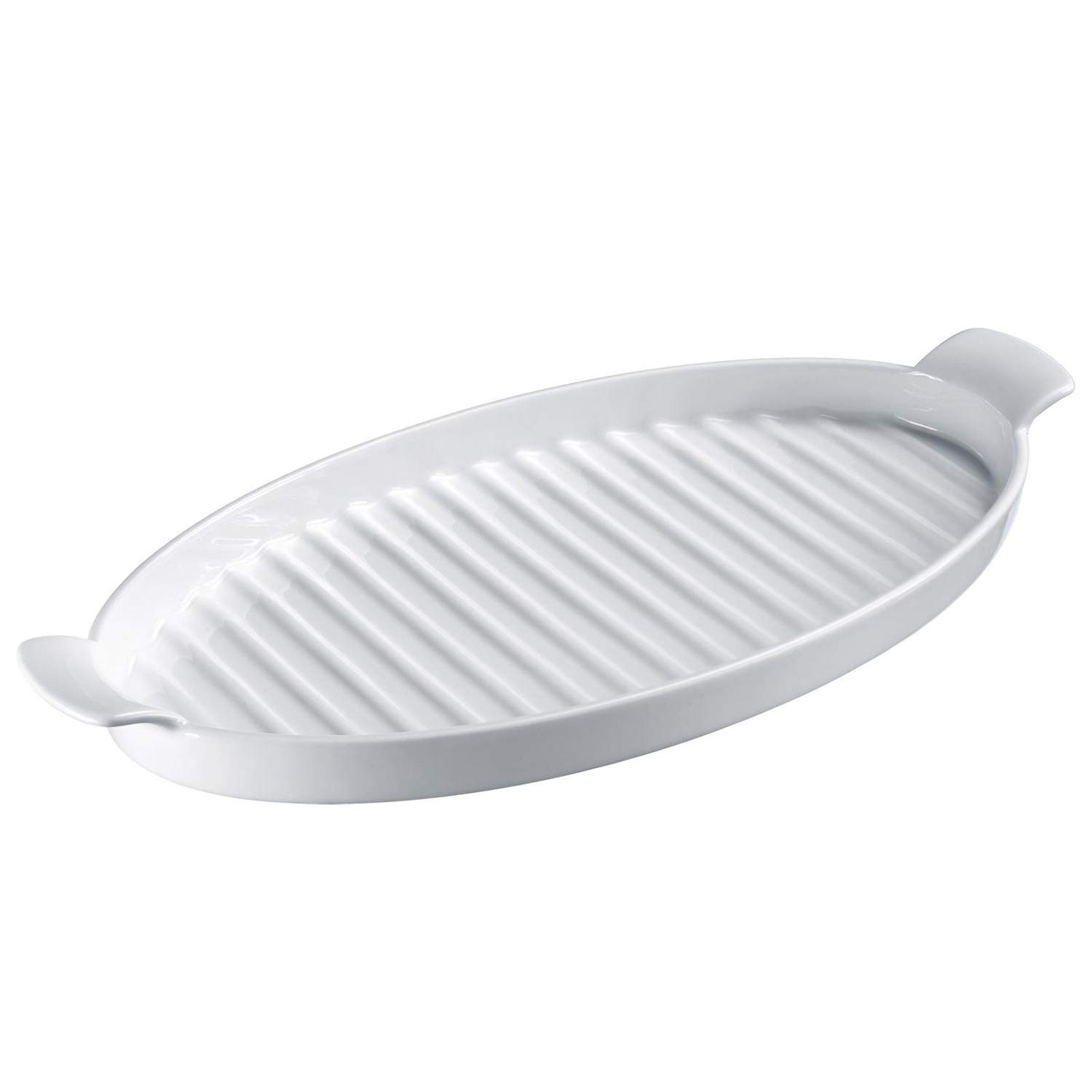 westmark-plat-servir-et-asperges-ovale-en-porcelaine-blanche-39-5-cm-2-poign-es- image 1